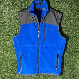Eddie Bauer Blue and Gray Performance Fleece Vest